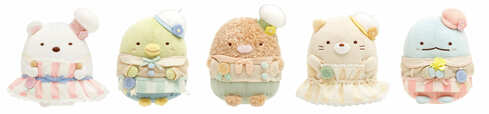 【すみっコマルシェ】あつめてぬいぐるみ(全5種)　各2,750円(税込)