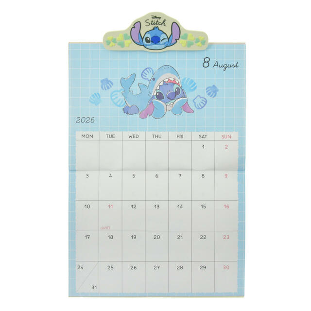 スティッチ＆スクランプ 壁掛けカレンダー クリップ付き Costume CALENDAR＆ORGANIZER 2026 2,400円