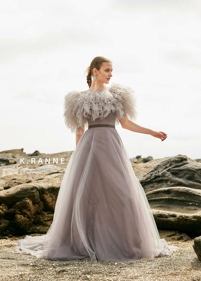 クラウディア|「K.RANNE-クランネ-」新作ウェディングドレス|KNE0050_Greige