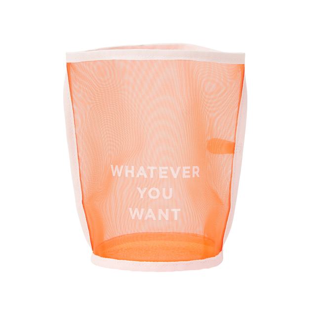 【Francfranc（フランフラン）】クラルテ メッシュバスケット  オレンジ Sサイズ