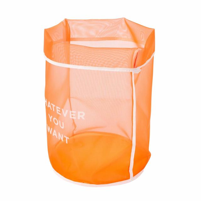 【Francfranc（フランフラン）】クラルテ メッシュバスケット  オレンジ Lサイズ