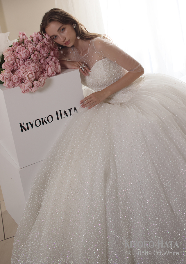 【KIYOKO HATA キヨコハタ】新作ウェディングドレス：KH-0569_OffWhite