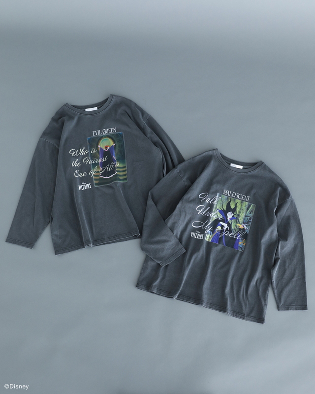 ピグメントプリント長袖Tシャツ 4,990円｜Green Parks「ディズニーヴィランズ」コレクション
