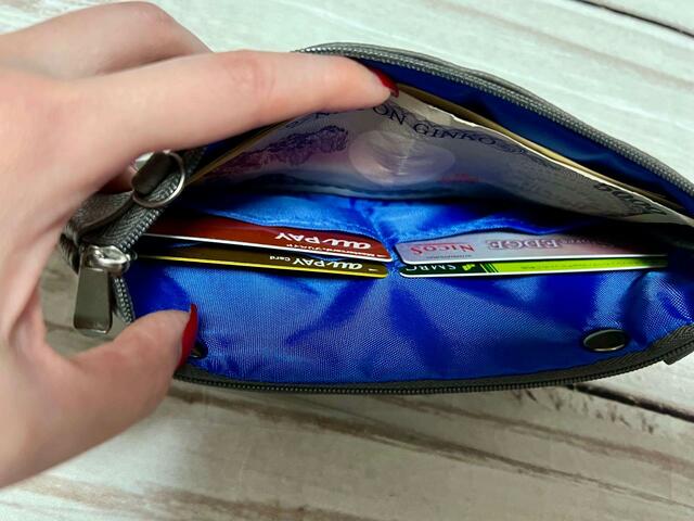 カードポケットにカードを入れてみました！