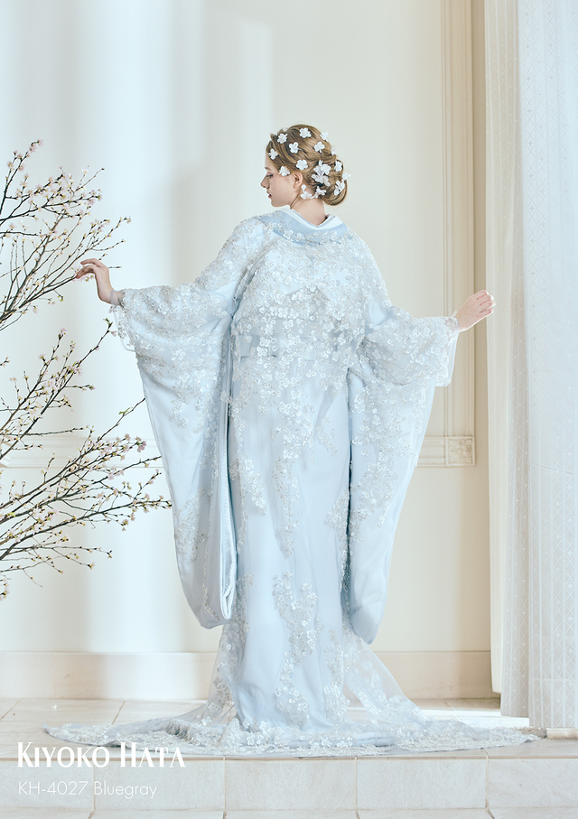 【クラウディア】KIYOKO HATA（キヨコハタ）新作ウェディングドレス｜KH-4027_Bluegray