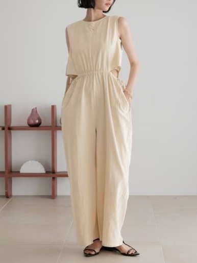 【ローリーズファームのワンピース・サロペット人気ランキング 8位】「バックリボンオールインワン」7,700円（税込）