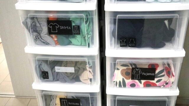 【ハンガーラック×チェストで収納大改造】元の収納力と比べると3倍くらい違うかも。洗濯物をしまう動線も短縮でき、家事の時短にもつながりました！