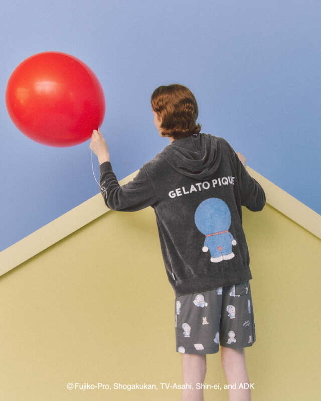 【ドラえもん meets GELATO PIQUE】「【ドラえもん】【メンズ】ジャガードパーカ」￥13,970