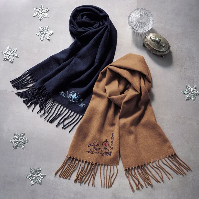 刺繍モチーフのストール（選べるキャラクター）｜￥ 4,990 （税込）