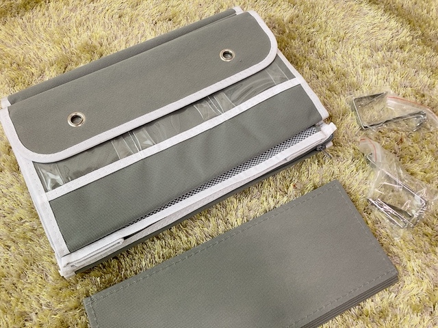 【HASONA ウォールポケット 6段】L字型フックが4個付いてくるのですぐに取り付け可能