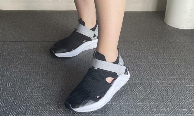 【ワークマン 走れるJOG(ジョグ)サンダル】Sサイズのブラック