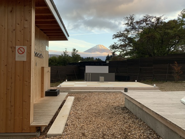 施設から見える雄大な富士山！天気がいいとクッキリと大きく見える