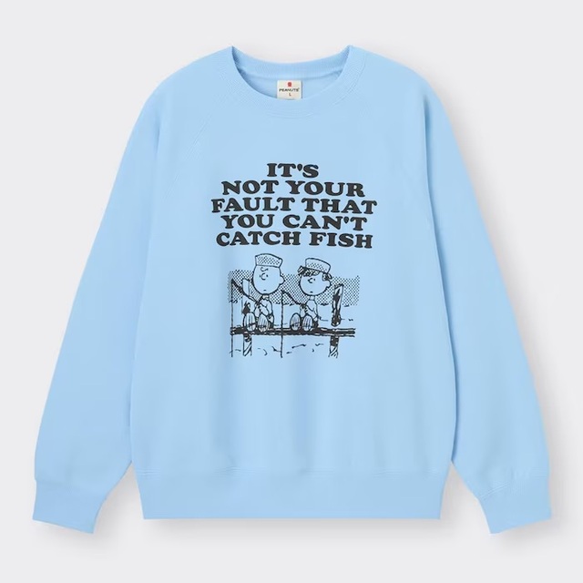 ヘビーウェイトスウェットプルオーバー｜2,990円｜GU「PEANUTS」コラボコレクション