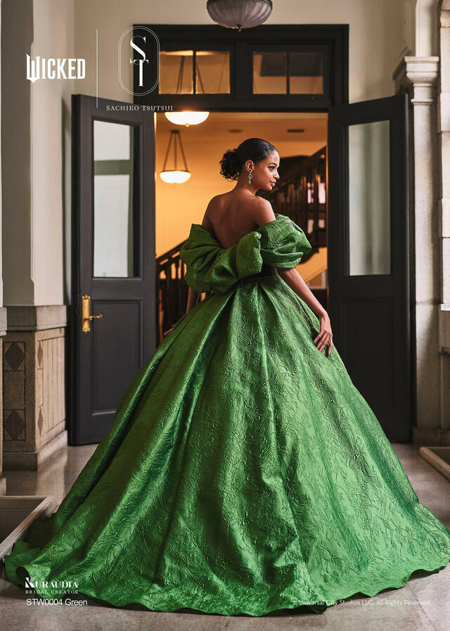 【クラウディア】『ウィキッド』新作ウェディングドレス「WICKED｜SACHIKO TSUTSUI」STW0004_Green