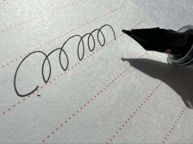 【ダイソー ペン先万年筆タイプ　ブラック】細めだけど書きやすい