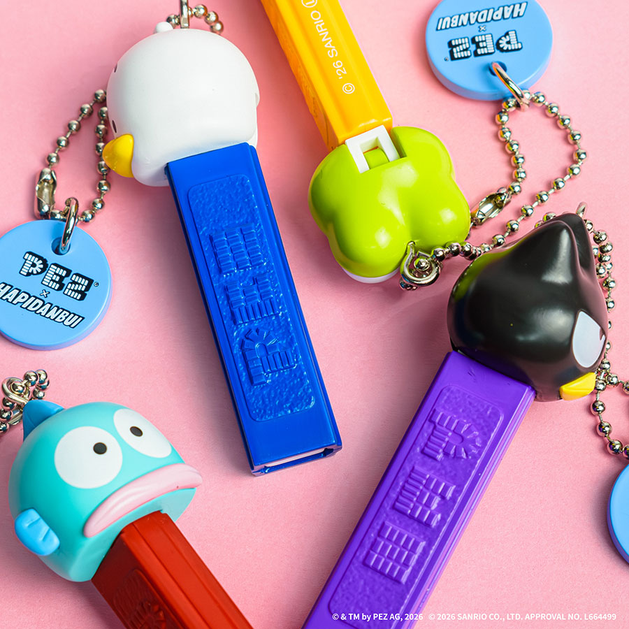 これはコンプしたい！「PEZ×はぴだんぶい」新作カプセルトイがかわいい