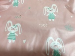 ピンクはウサギ柄