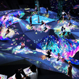 EPSON teamLab Borderless_グラフィティネイチャー 山山と深い谷