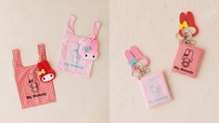 【サンリオキャラクターズ×and ST／LOWRYS FARM】【マイメロディ】ポーチツキエコBAG 全2種 2,990円、【マイメロディ】カラビナツキクリアポーチ 全2種 2,790円