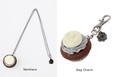 Jack/Cupcake Necklace ¥12,000　Jack/Cupcake Bag Charm ¥9,000