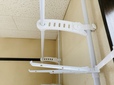 【ニトリ 壁面つっぱり物干し(リフティ400)】ポールや竿の幅も自由に変えられます