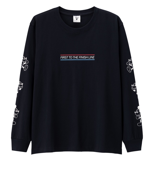 GU コットンクルーネックT（長袖）1,490円