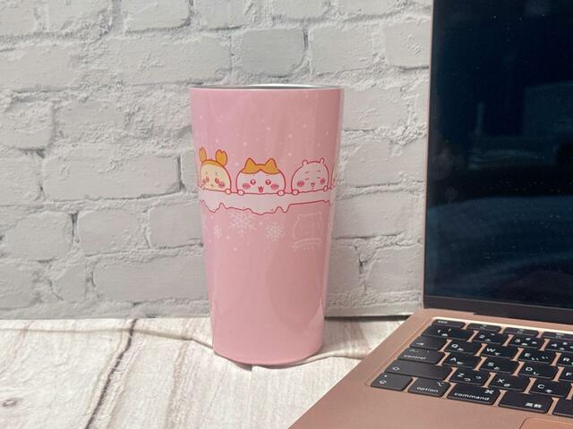 保温効力は42℃以上(1時間)。作業中にはちいかわタンブラーで温かい飲み物を飲んで一息つきましょう♪