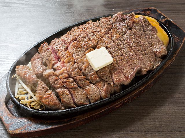 関西ハンバーグの名店／1ポンドのステーキハンバーグ タケル 西中島店（西中島南方）　チャックアイステーキ 1ポンド 2730円