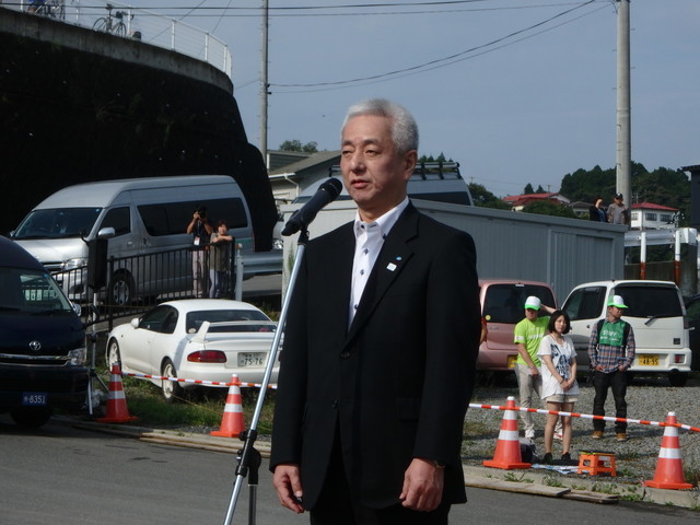 ツール・ド・東北2015／河北新報社 代表取締役の一力雅彦氏からの挨拶