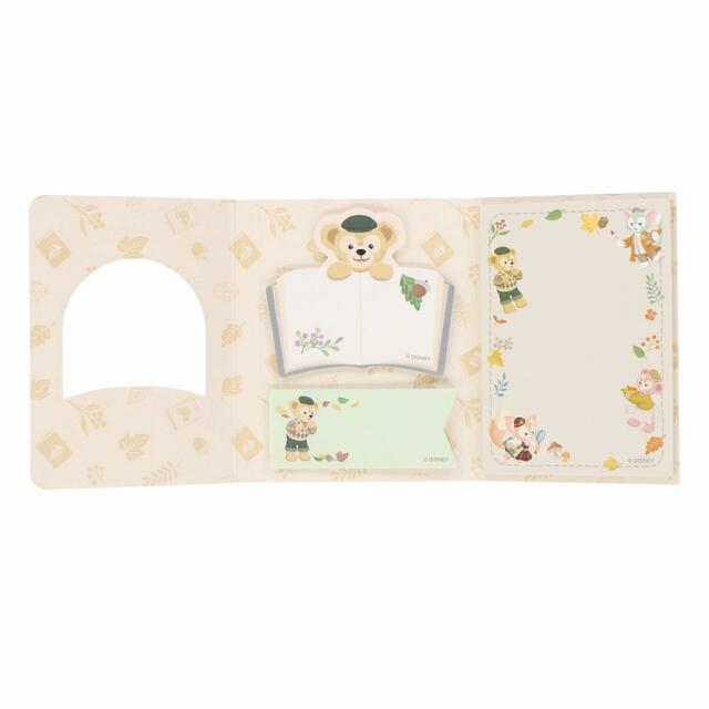 メモセット｜1,600円｜「ダッフィー＆フレンズのオータム・ストーリーブック」スペシャルグッズ｜販売店舗：東京ディズニーシー「マクダックス・デパートメントストア」｜発売日：2023年9月7日（木）