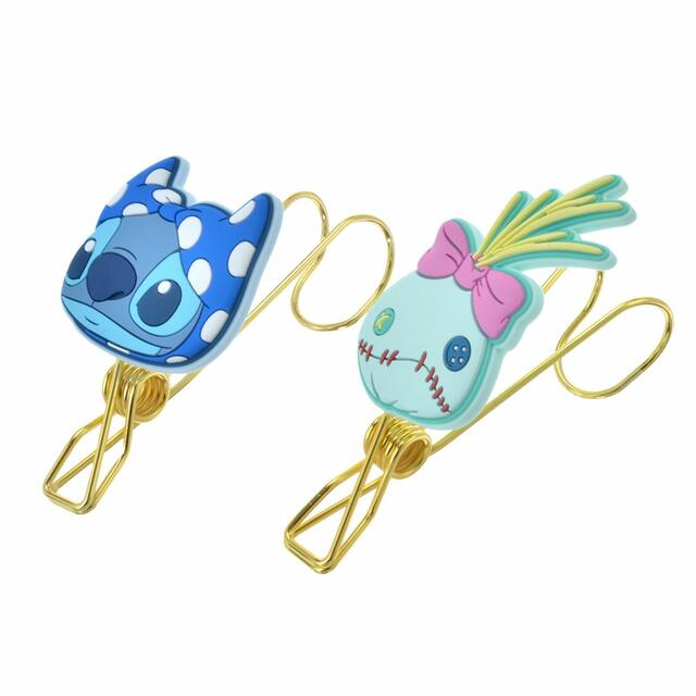 スティッチ＆スクランプ ハンガークリップ Disney Stitch＆Scramp OHANA LIFE 2,200円