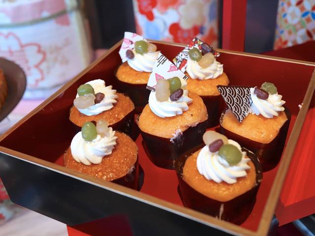 苺カップケーキきな粉バタークリーム