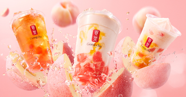 【ゴンチャ】『ピチピチピーチ』今年は約3倍のピーチ果肉で桃感UP!