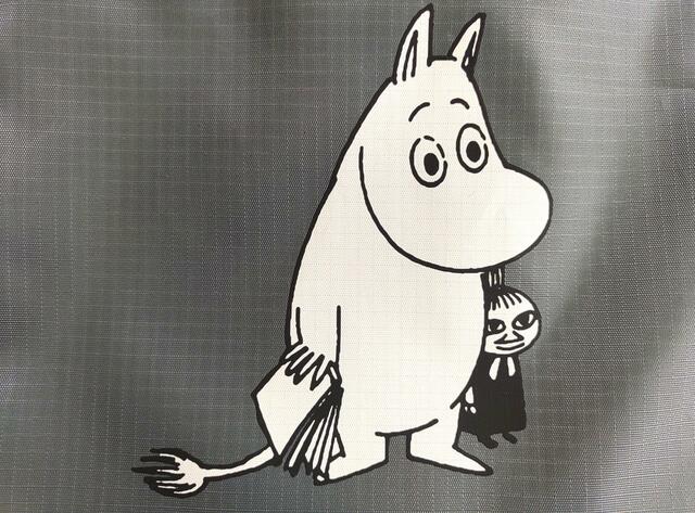 ムーミンのイラストつき