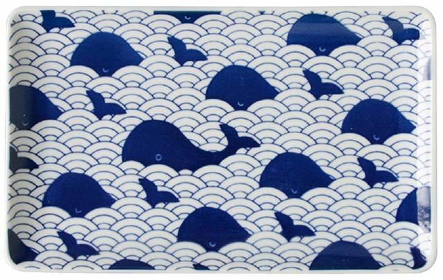 長角大皿WHALE　涼しげ！