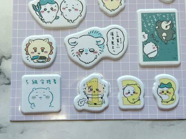 ちいかわファンに大人気の「5級合格者」ちいかわ以外、のシールもあります！