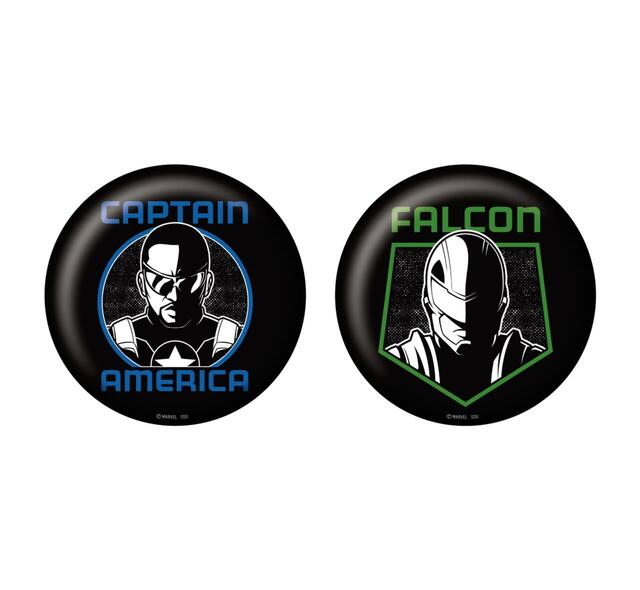 H賞 缶バッジセット｜Happy くじ / MARVEL 『キャプテン・アメリカ:ブレイブ・ニュー・ワールド