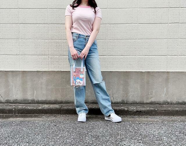 【ファッションセンターしまむら】ちいかわオーロラミニトートバッグ（ハチワレ）／税込1,089円