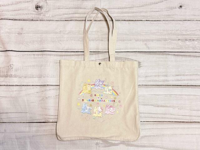ロディに乗ったサンリオキャラクターズがかわいすぎるトートバッグ
