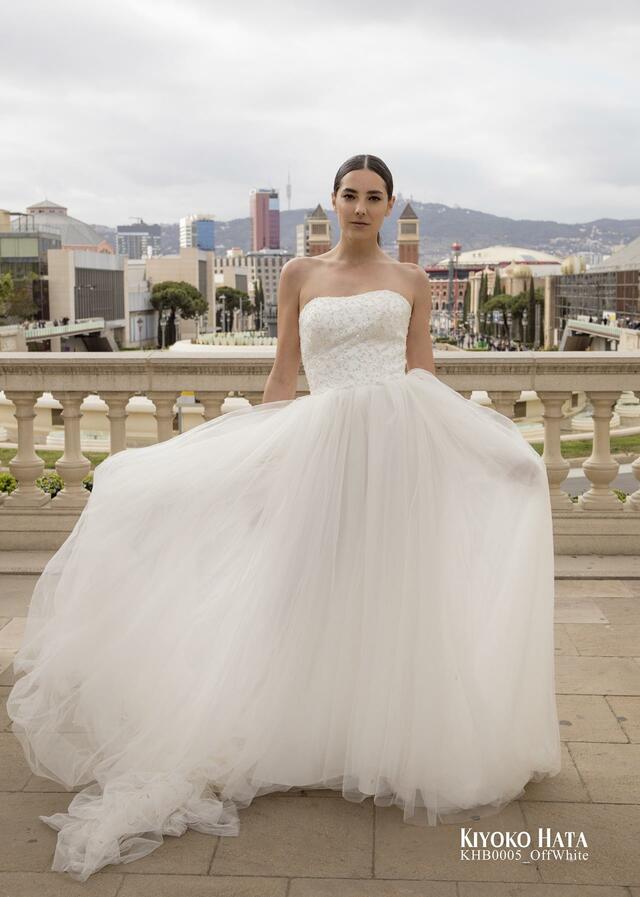 「KIYOKO HATA」新作ウェディングドレス KHB0005_OffWhite