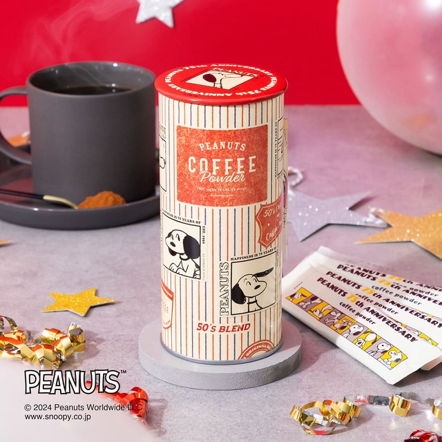 【PEANUTS coffee】「スヌーピー 75th 50年代ブレンド」1,728円（税込）　1950年代のレトロなオリジナル缶