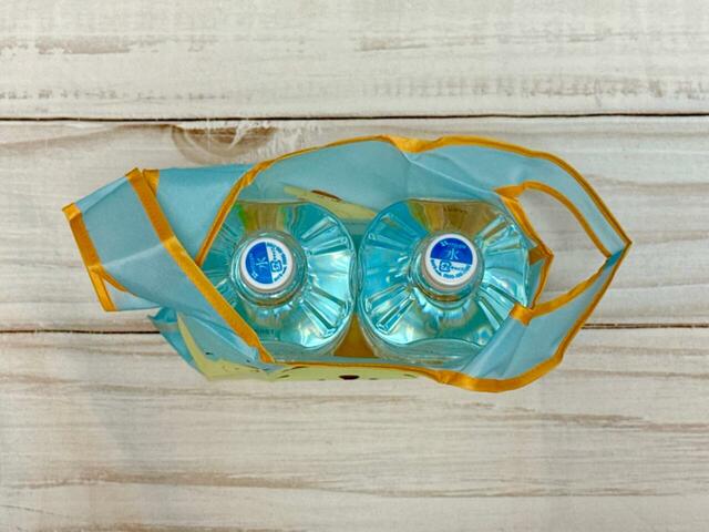 2Lペットボトルを入れてみたところ、やや上部は飛び出すものの、2本収納できました