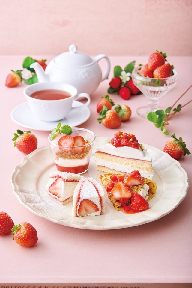 苺のアフタヌーンティーセット