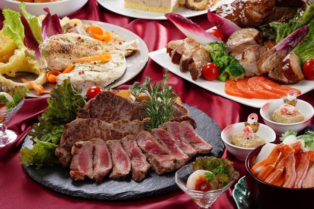 「冬のディナーブッフェ」<期間:2025年11月21日〜2026年1月31日>【香ばしく焼き上げた「サーロインステーキ」も「蒸し蟹」も食べ放題!松江エクセルホテル東急で『冬のディナーブッフェ』開催!】