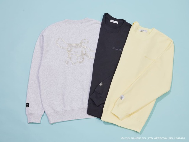 【JUN＆ROPÉ×シナモロール】「シナモロールトレーナー」￥17,600