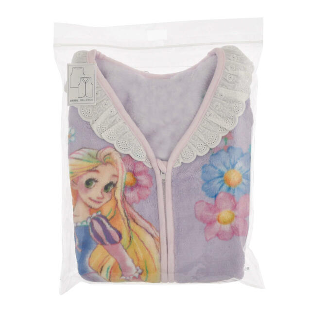 【キッズ用】ラプンツェル＆パスカル キッズ用ベスト スリーパー モチーフ パープル ENJOY WINTER 2,900円