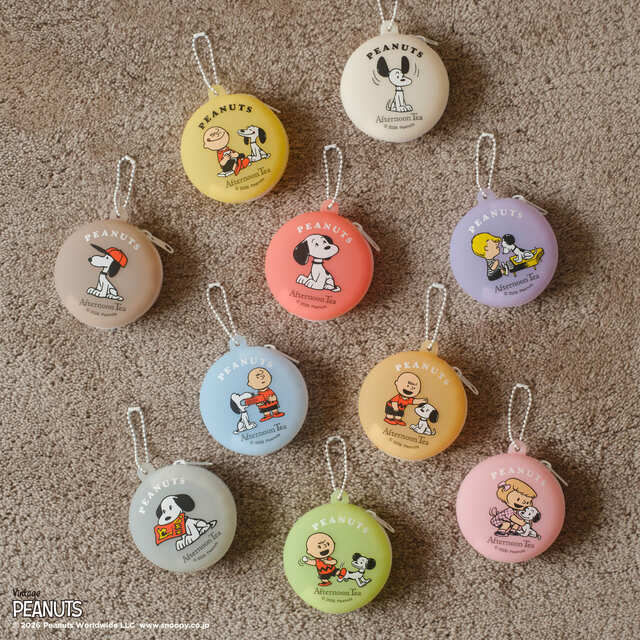 【PEANUTS×Afternoon Tea】ランダムシリコンケース 各990円