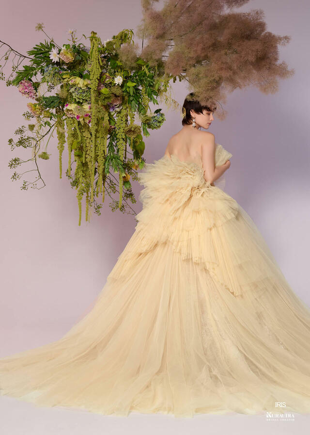「Irida maison（イリーダメゾン）」新作ウェディングドレス　IM-0037_Yellow