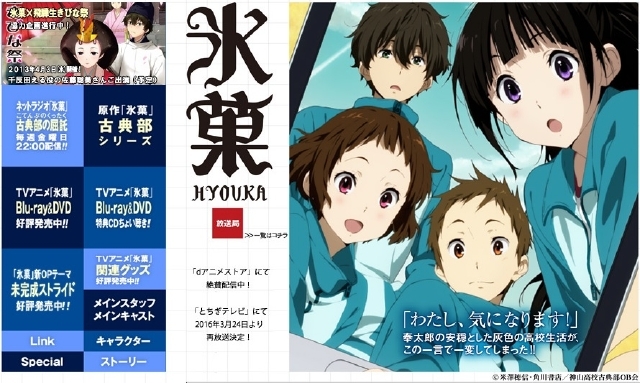 私 気になります 氷菓 実写映画化が確定 ロケ地の群馬県安中市でエキストラ募集中 Medery Character S