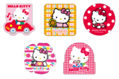 G賞ステッカーSET(全6種)【Happyくじ『HELLO KITTY 50th〜ハッピーアニバーサリー★〜』】